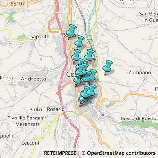 Mappa Via Umberto Zanotti Bianco, 87100 Cosenza CS, Italia (1.05471)