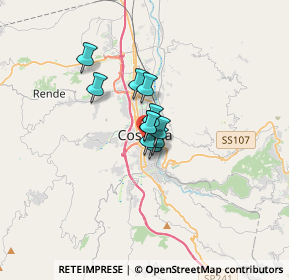 Mappa Via Zanotti Bianco, 87100 Cosenza CS, Italia (1.66636)