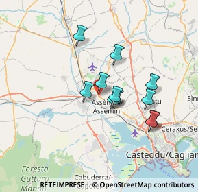 Mappa SS 130 Iglesiente, 09032 Assemini CA, Italia (6.00636)