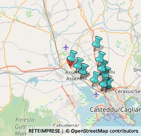 Mappa SS 130 Iglesiente, 09032 Assemini CA, Italia (6.41692)