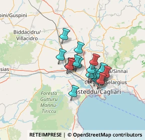 Mappa SS 130 Iglesiente, 09032 Assemini CA, Italia (10.0795)