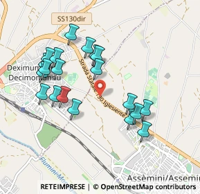 Mappa SS 130 Iglesiente, 09032 Assemini CA, Italia (1.011)