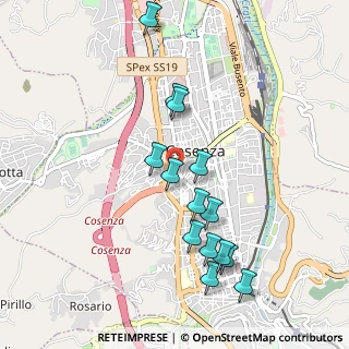 Mappa Via Domenico Migliori, 87100 Cosenza CS, Italia (1.07143)