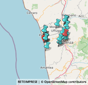 Mappa Via Strada O, 87038 San Nicola Arcella CS, Italia (11.6205)