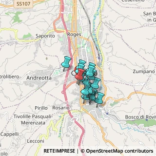 Mappa Via Pietro Colletta, 87100 Cosenza CS, Italia (1.02471)