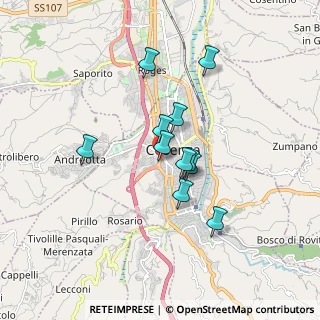 Mappa Via Pasquale Rebecchi, 87100 Cosenza CS, Italia (1.44818)