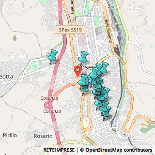 Mappa Via Pasquale Rebecchi, 87100 Cosenza CS, Italia (0.824)