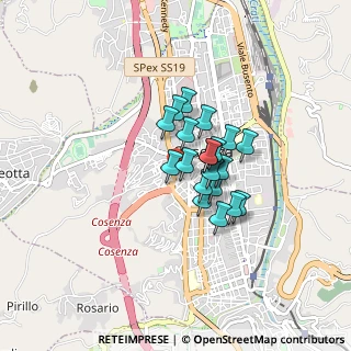 Mappa Via Pasquale Rebecchi, 87100 Cosenza CS, Italia (0.581)