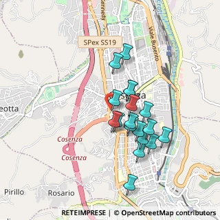 Mappa Via Pietro Colletta, 87100 Cosenza CS, Italia (0.82722)