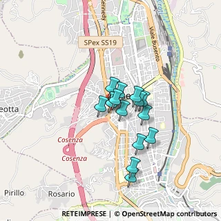 Mappa Via Pietro Colletta, 87100 Cosenza CS, Italia (0.64429)