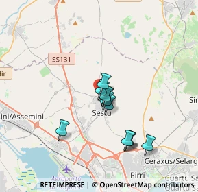 Mappa Via Salvemini, 09028 Sestu CA, Italia (3.04364)