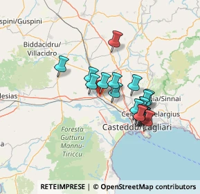 Mappa Via Aldo Moro, 09033 Decimomannu CA, Italia (12.43421)