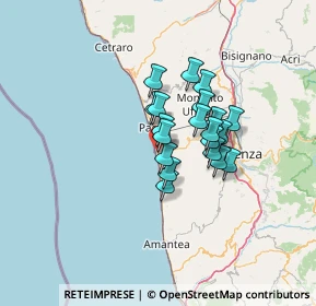 Mappa VIA STRADA STATALE 18 Km323, 87038 San Lucido CS, Italia (9.804)