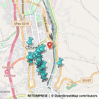 Mappa Piazza San Pio da Pietrelcina, 87100 Cosenza CS, Italia (1.067)