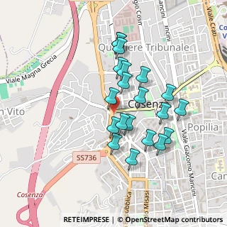 Mappa Strada dell'Unita' D'Italia, 87100 Cosenza CS, Italia (0.4355)