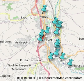 Mappa Via Accattatis Vittorio, 87100 Cosenza CS, Italia (1.83786)