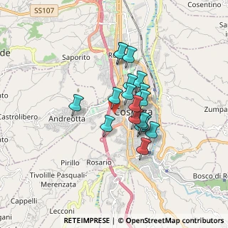 Mappa Via Accattatis Vittorio, 87100 Cosenza CS, Italia (1.32556)