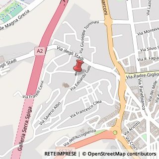 Mappa Via Vittorio Accattatis,  5, 87100 Cosenza, Cosenza (Calabria)