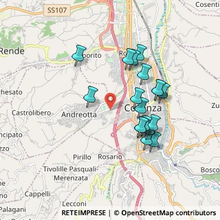 Mappa Via Kroton, 87100 Cosenza CS, Italia (1.84944)