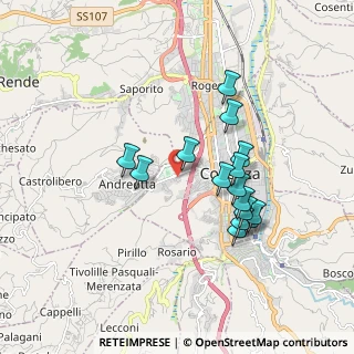 Mappa Via Kroton, 87100 Cosenza CS, Italia (1.76133)
