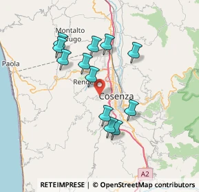 Mappa Via Bonifacio VIII, 87040 Castrolibero CS, Italia (7.00667)