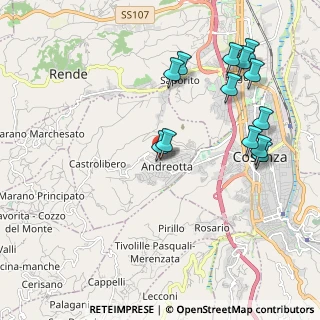 Mappa Via Bonifacio VIII, 87040 Castrolibero CS, Italia (2.45)
