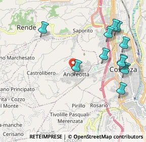 Mappa Via Bonifacio VIII, 87040 Castrolibero CS, Italia (2.55273)