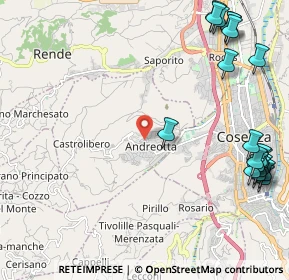 Mappa Via Bonifacio VIII, 87040 Castrolibero CS, Italia (3.3845)