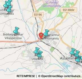 Mappa SS 196 di Villacidro, 09033 Decimomannu CA (3.605)