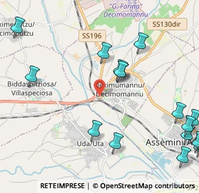 Mappa SS 196 di Villacidro, 09033 Decimomannu CA (3.3945)