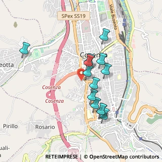 Mappa Via Gerolamo de Rada, 87100 Cosenza CS, Italia (0.86538)