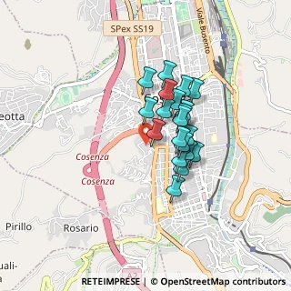 Mappa Via Gerolamo de Rada, 87100 Cosenza CS, Italia (0.659)