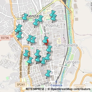 Mappa Via Alfredo Serafini, 87100 Cosenza CS, Italia (0.5695)
