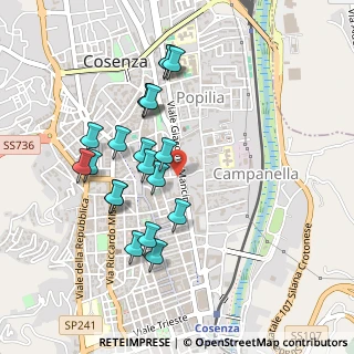 Mappa Via Alfredo Serafini, 87100 Cosenza CS, Italia (0.4895)