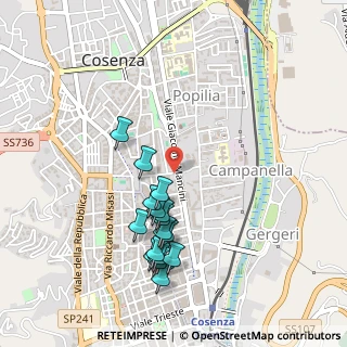 Mappa Via Alfredo Serafini, 87100 Cosenza CS, Italia (0.52938)