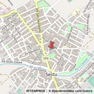 Mappa Via Fiume, 34, 09028 Sestu, Cagliari (Sardegna)