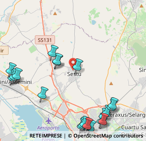 Mappa Via Sant'Isidoro, 09028 Sestu CA, Italia (6.148)