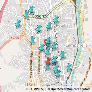 Mappa Piazza Carlo Bilotti, 87100 Cosenza CS, Italia (0.525)