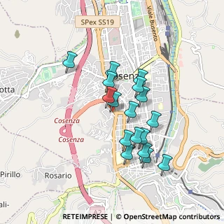 Mappa Via Terenzio Tavolaro, 87100 Cosenza CS, Italia (0.81765)