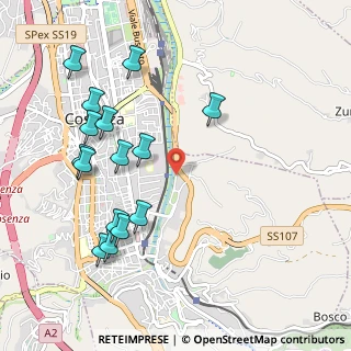 Mappa Via Lungo Crati Palermo, 87100 Cosenza CS, Italia (1.23467)