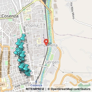 Mappa Via Fratelli F. e V, 87100 Cosenza CS, Italia (0.827)