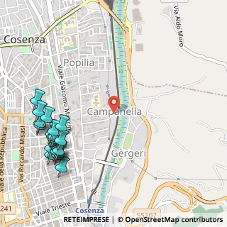 Mappa Via Fratelli F. e V, 87100 Cosenza CS, Italia (0.782)