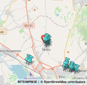Mappa Via Velio Spano, 09028 Sestu CA, Italia (4.70286)