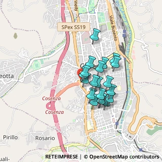 Mappa ViaPasquale Rossi, 87100 Cosenza CS, Italia (0.703)