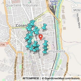 Mappa Via A.Lupinacci, 87100 Cosenza CS, Italia (0.374)