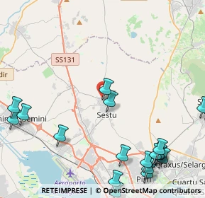 Mappa Via Aldo Moro, 09028 Sestu CA, Italia (6.8415)