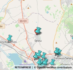 Mappa Via Aldo Moro, 09028 Sestu CA, Italia (6.589)