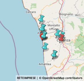 Mappa Via Regina Margherita, 87038 San Lucido CS, Italia (9.3725)