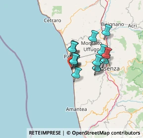 Mappa Via Regina Margherita, 87038 San Lucido CS, Italia (9.33133)