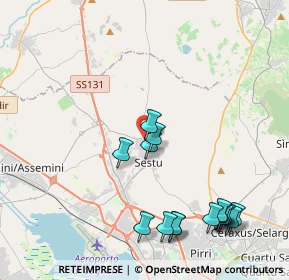 Mappa Via G. Cavallera, 09028 Sestu CA, Italia (5.25333)
